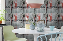 Обои W15.0025.W07 TRIANON W-07 фото в интерьере кухни превью