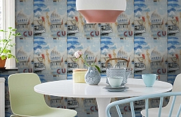 Обои W15.0028.W70 OPERA W-70 фото в интерьере кухни превью