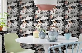 Обои W15 0059 W01 фото в интерьере кухни превью