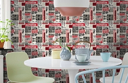 Обои W15 0065 W04 фото в интерьере кухни превью