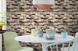 Обои W15 0066 W07 фото в интерьере кухни превью