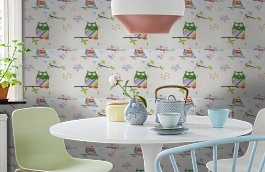 Обои W16.0004.W01 BUHOS.410 W- фото в интерьере кухни превью