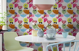 Обои W16.0012.W01 MELVIN W-01 фото в интерьере кухни превью