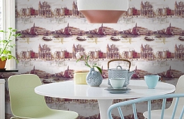 Обои W73 0011 W07 фото в интерьере кухни превью