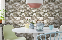 Обои W73 0012 W05 фото в интерьере кухни превью