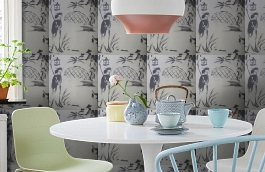 Обои W75.0004.A05 TOILE.39467 фото в интерьере кухни превью