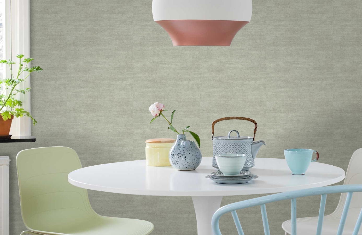 Обои EW6720 фото в интерьере кухни