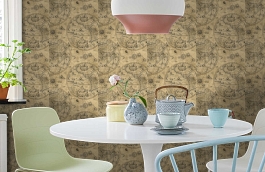 Обои TE4124 фото в интерьере кухни превью