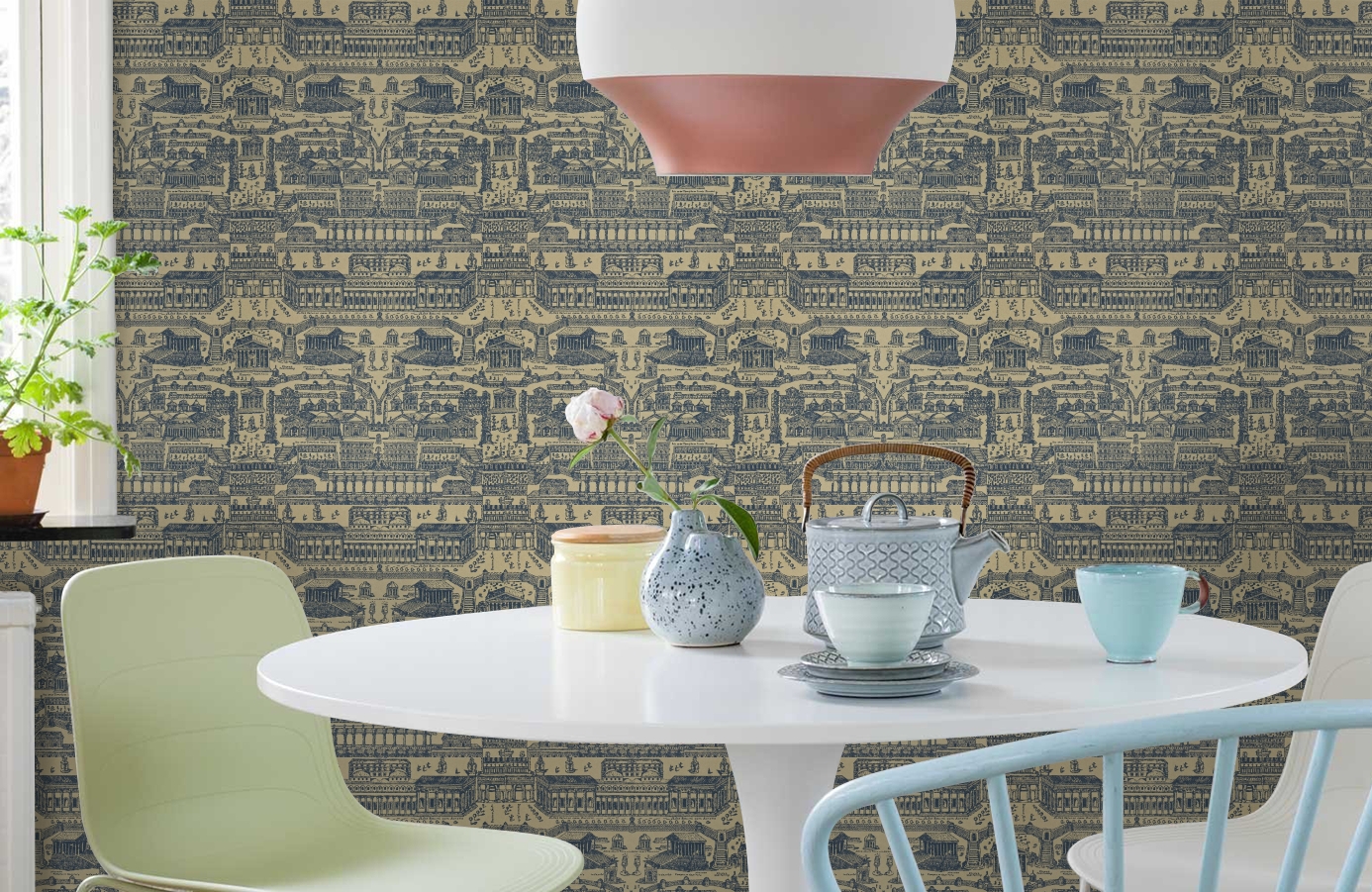 Обои ZINW310073 фото в интерьере кухни