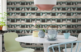 Обои 97/14043 фото в интерьере кухни превью