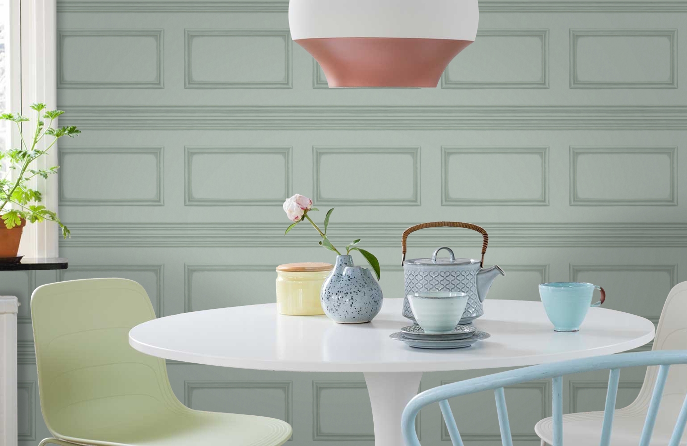 Обои 98/8035 фото в интерьере кухни