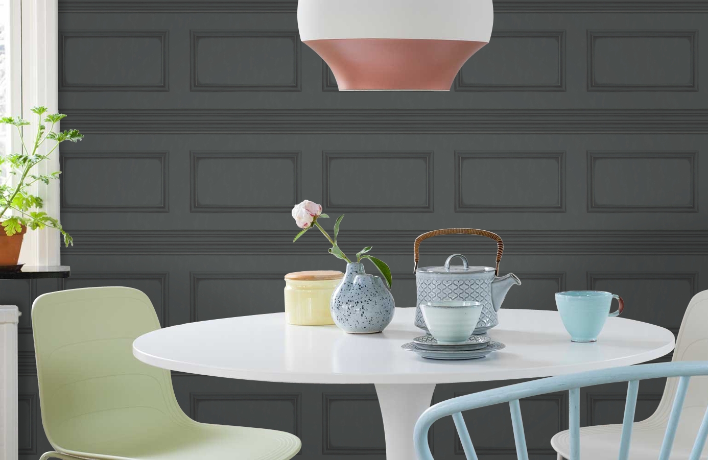 Обои 98/8038 фото в интерьере кухни