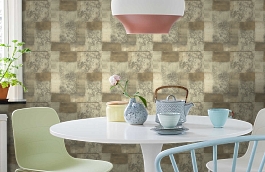 Обои 73210152 фото в интерьере кухни превью