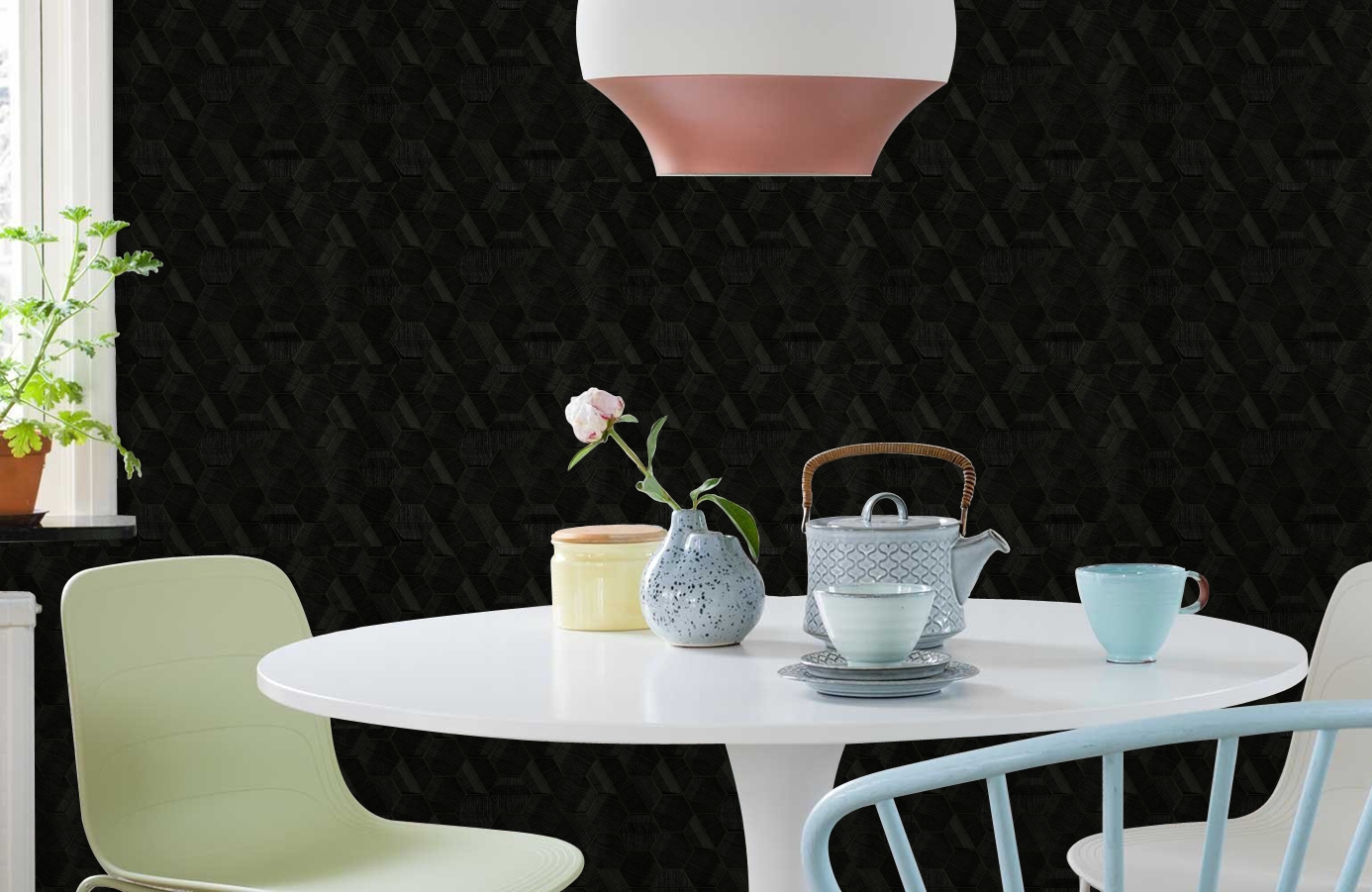 Обои Z44801 фото в интерьере кухни