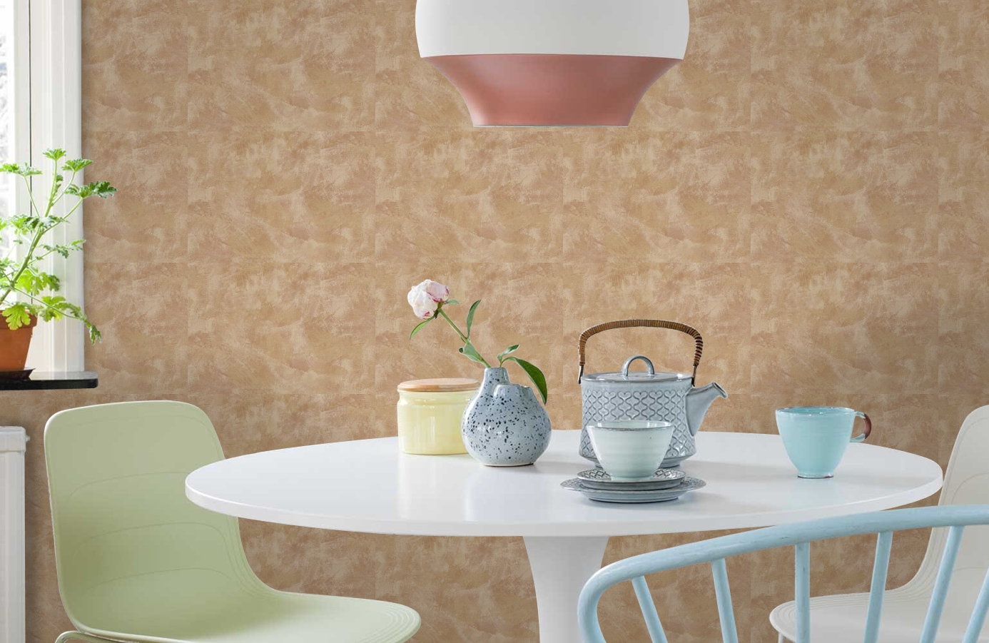 Обои Z44825 фото в интерьере кухни