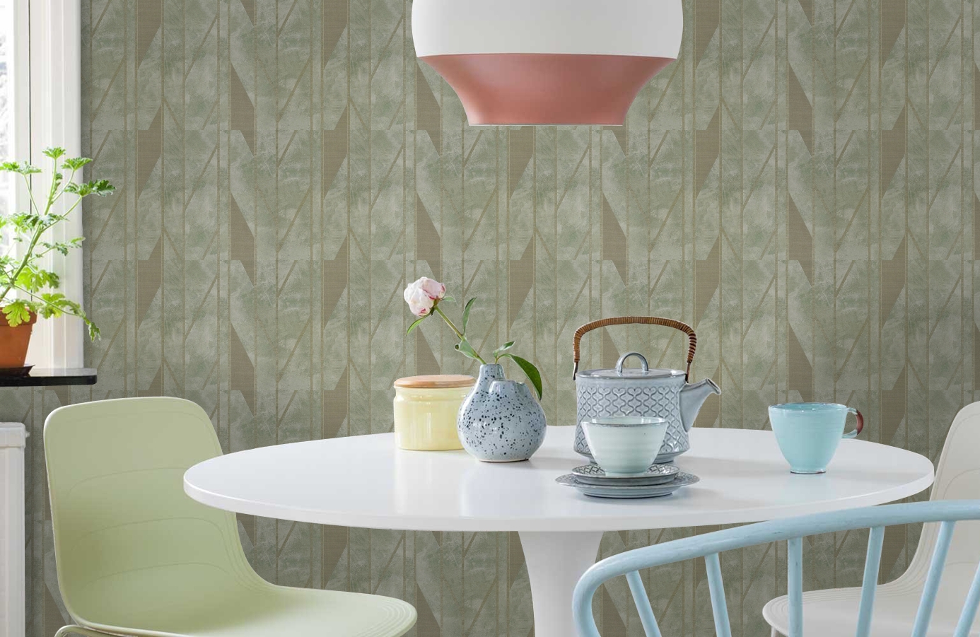 Обои Z44826 фото в интерьере кухни