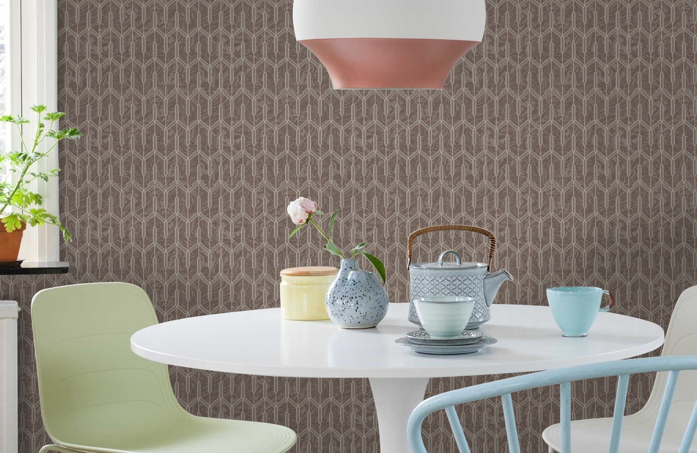 Обои Z44846 фото в интерьере кухни