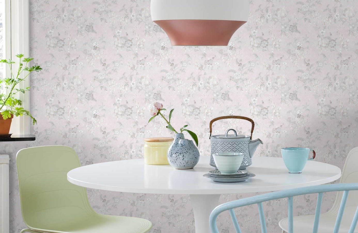 Обои 17020 фото в интерьере кухни