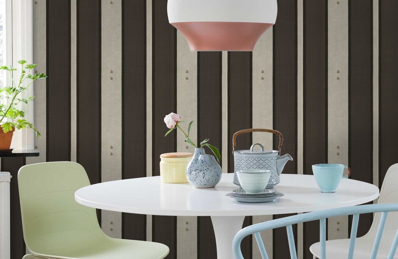 Обои 17037 фото в интерьере кухни