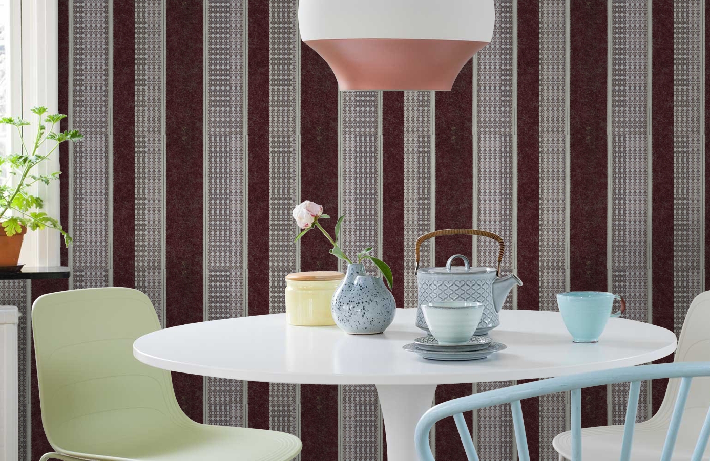 Обои 17038 фото в интерьере кухни