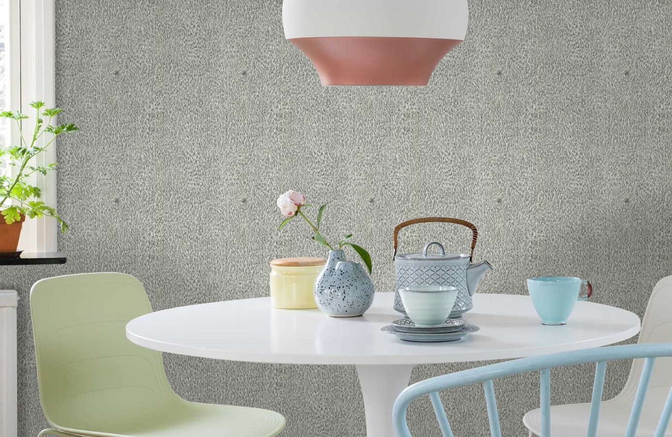 Обои 17084 фото в интерьере кухни