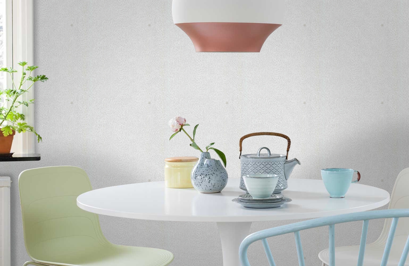 Обои 17085 фото в интерьере кухни