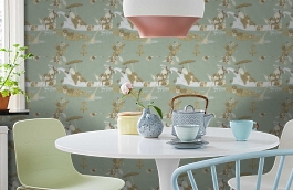 Обои 23007-2 фото в интерьере кухни превью