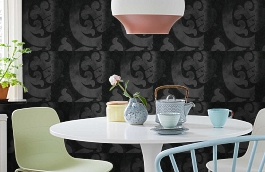 Обои 23009-3 фото в интерьере кухни превью