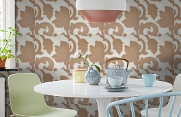 Обои 400004 фото в интерьере кухни превью