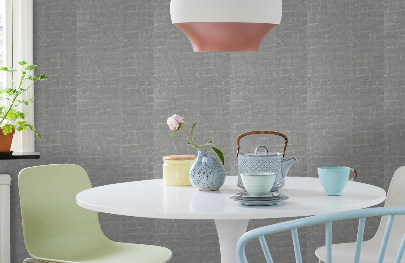 Обои VE165012 фото в интерьере кухни