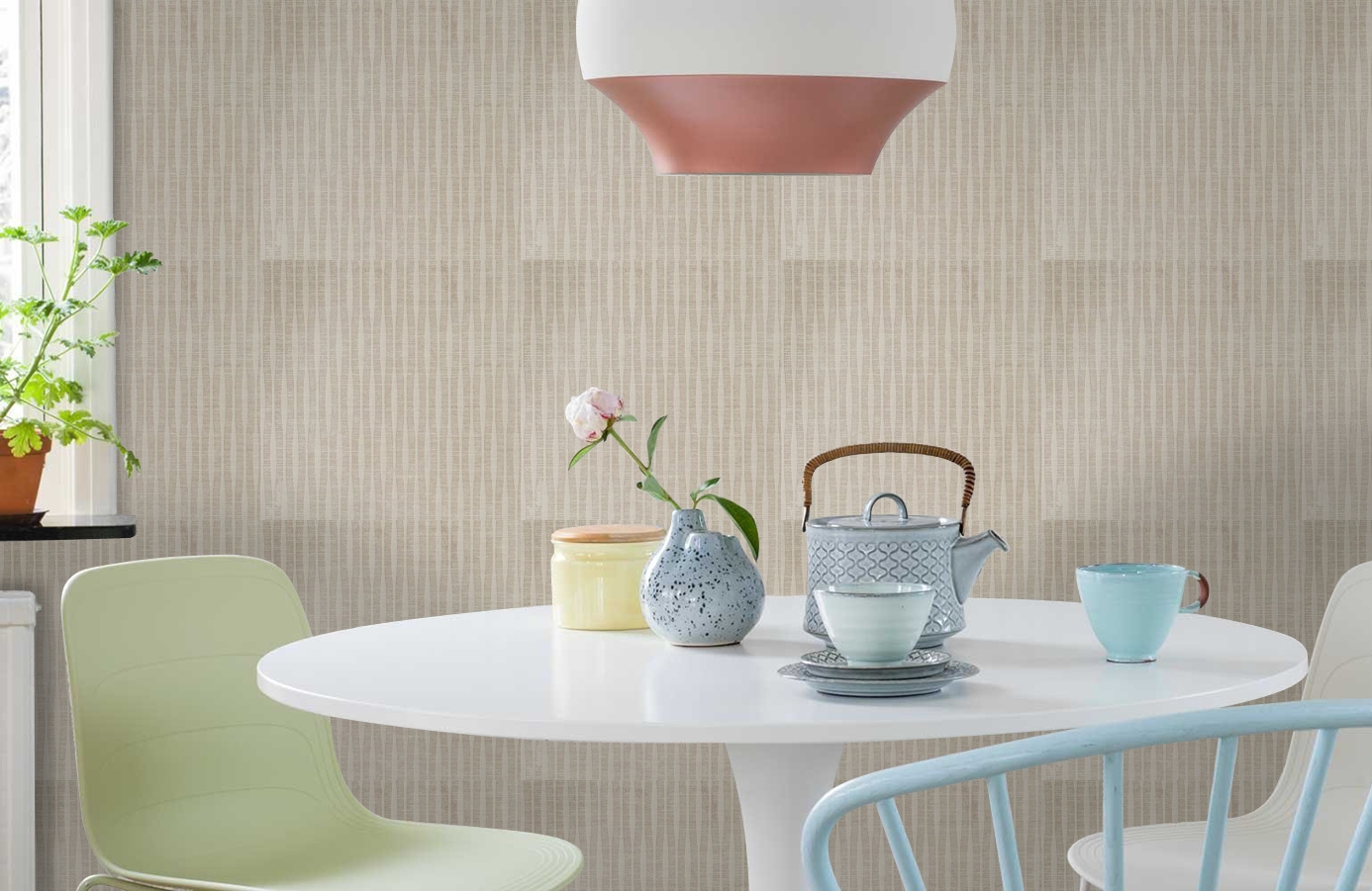 Обои VE165014 фото в интерьере кухни