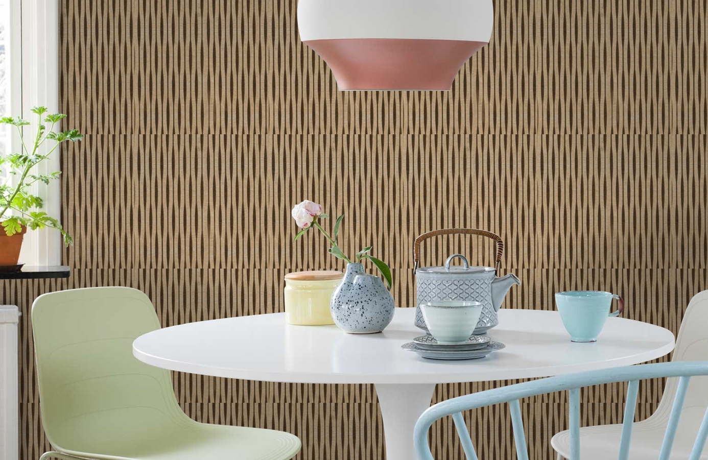 Обои VE165022 фото в интерьере кухни