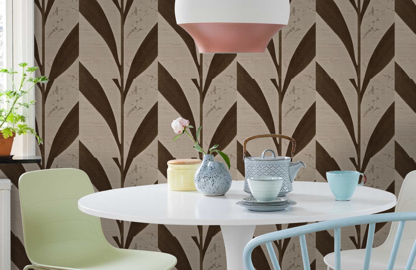 Обои VE165023 фото в интерьере кухни