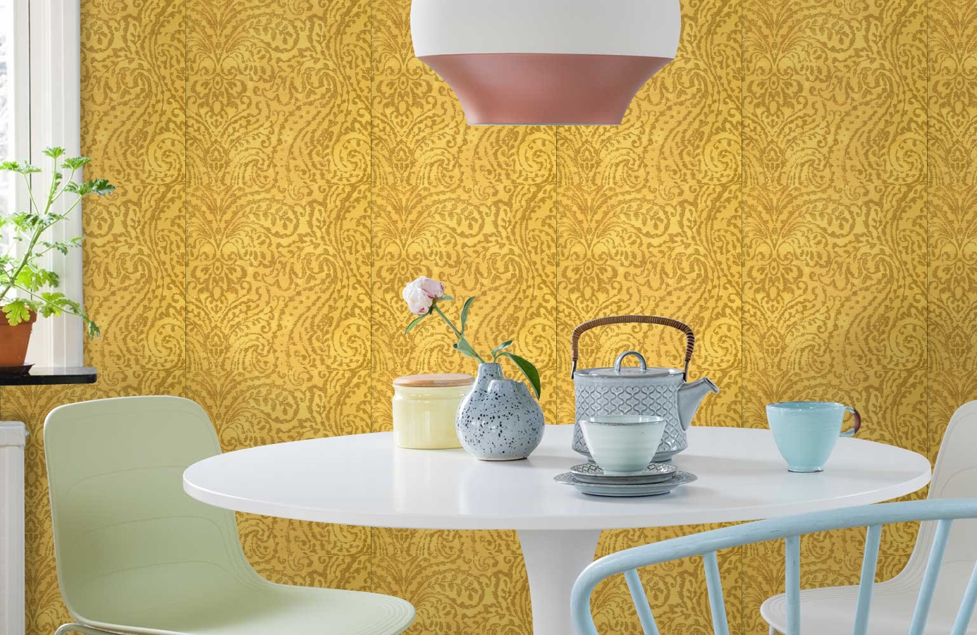 Обои 72410232 фото в интерьере кухни