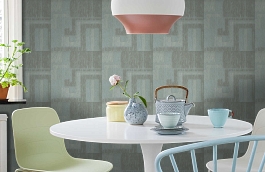 Обои MET103 фото в интерьере кухни превью