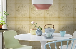 Обои 4548 фото в интерьере кухни превью