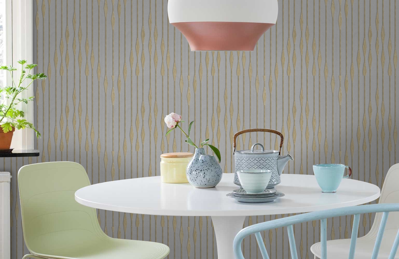 Обои Z90014 фото в интерьере кухни