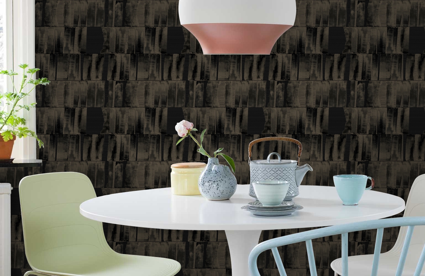 Обои Z12813 фото в интерьере кухни