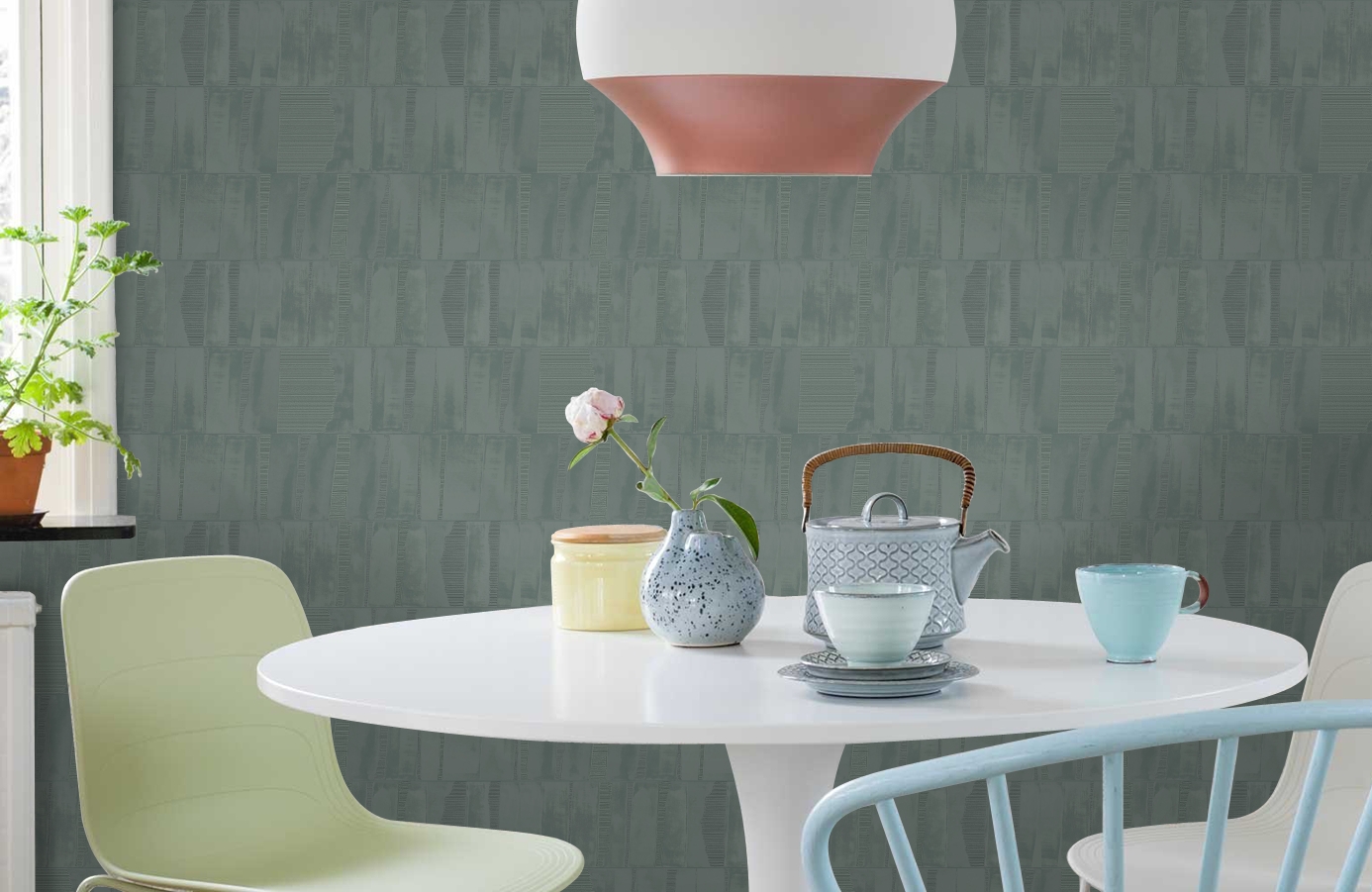 Обои Z12822 фото в интерьере кухни