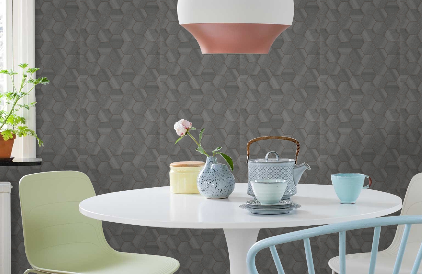 Обои Z12827 фото в интерьере кухни