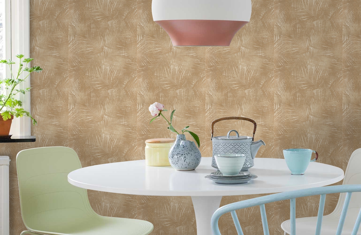 Обои Z12833 фото в интерьере кухни