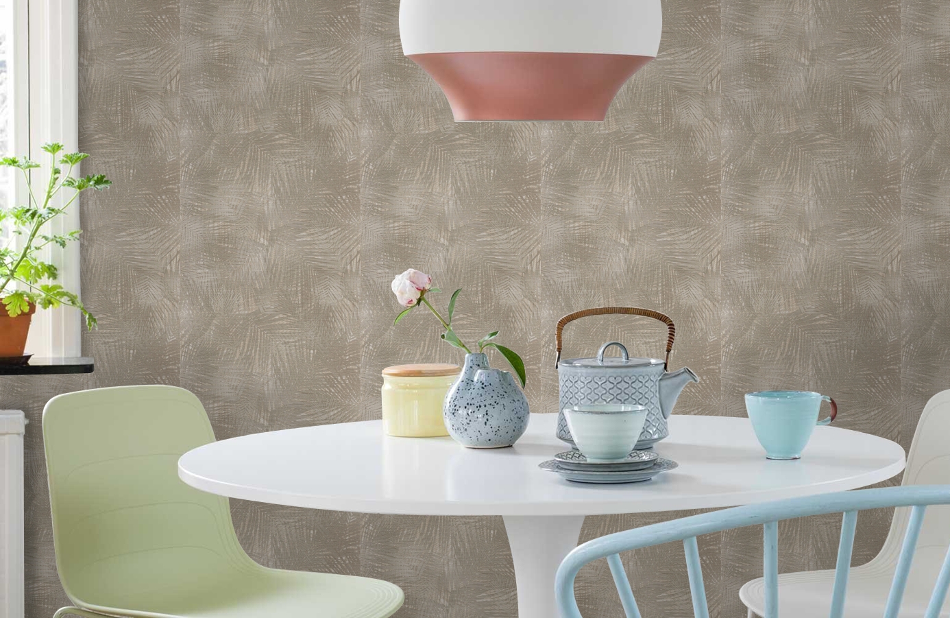 Обои Z12837 фото в интерьере кухни