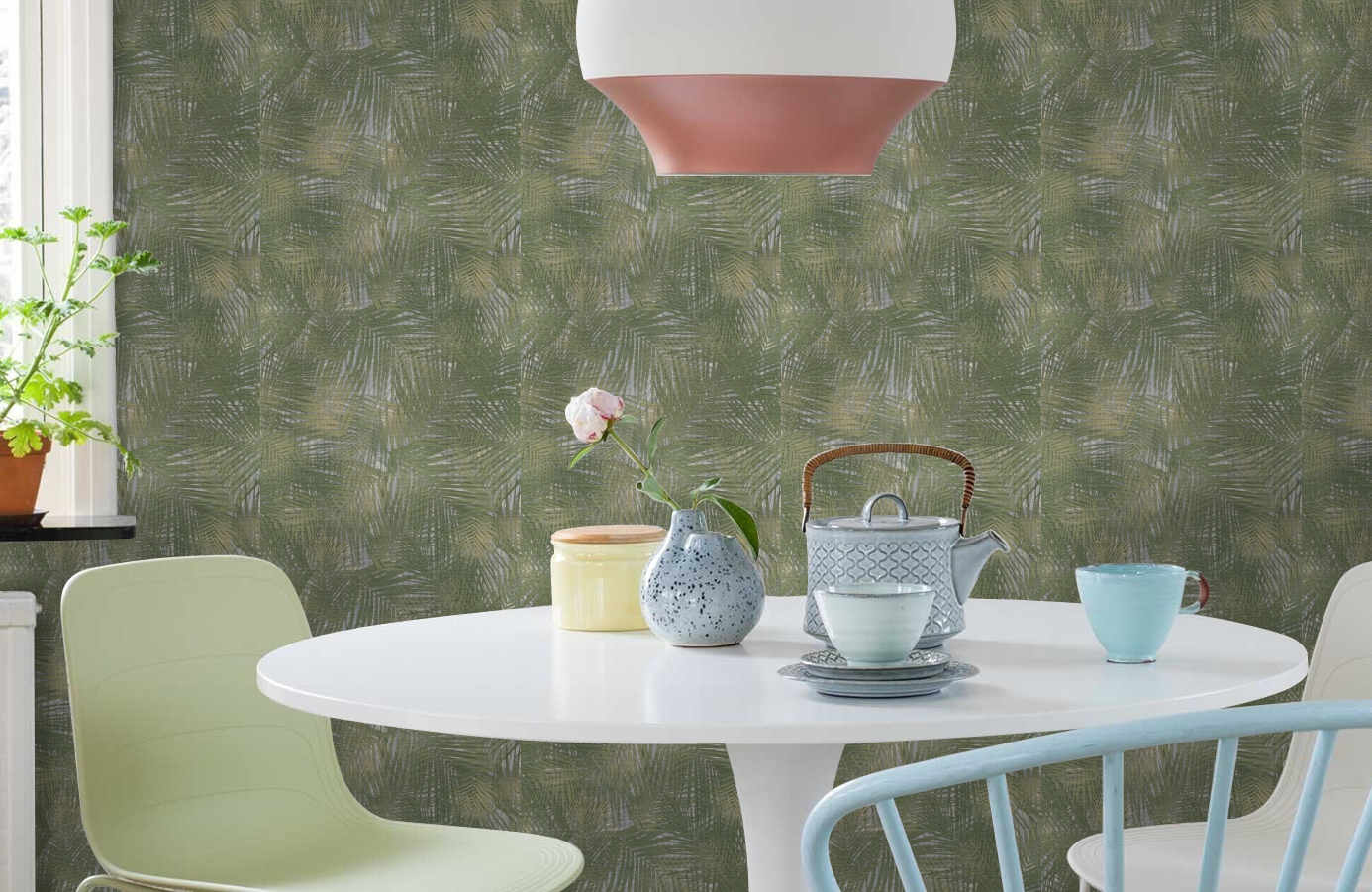 Обои Z12840 фото в интерьере кухни