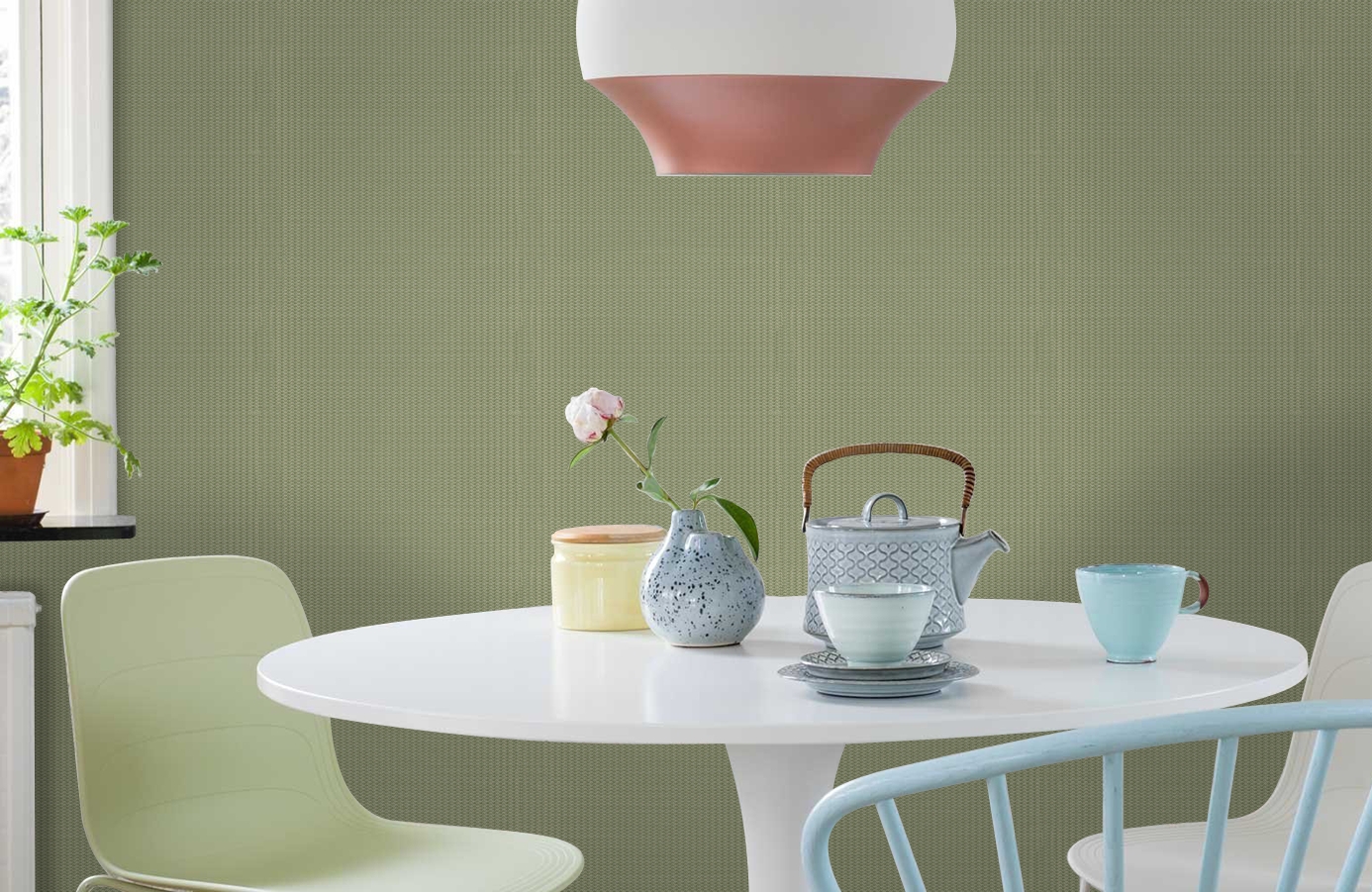 Обои Z12842 фото в интерьере кухни