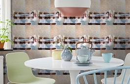 Обои 9031 фото в интерьере кухни превью