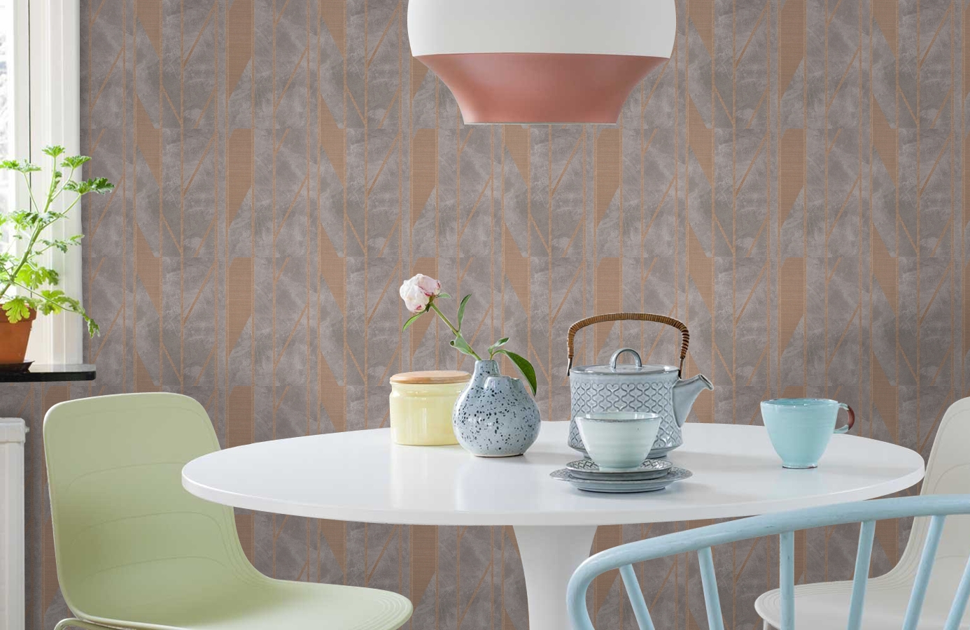 Обои Z44814 фото в интерьере кухни