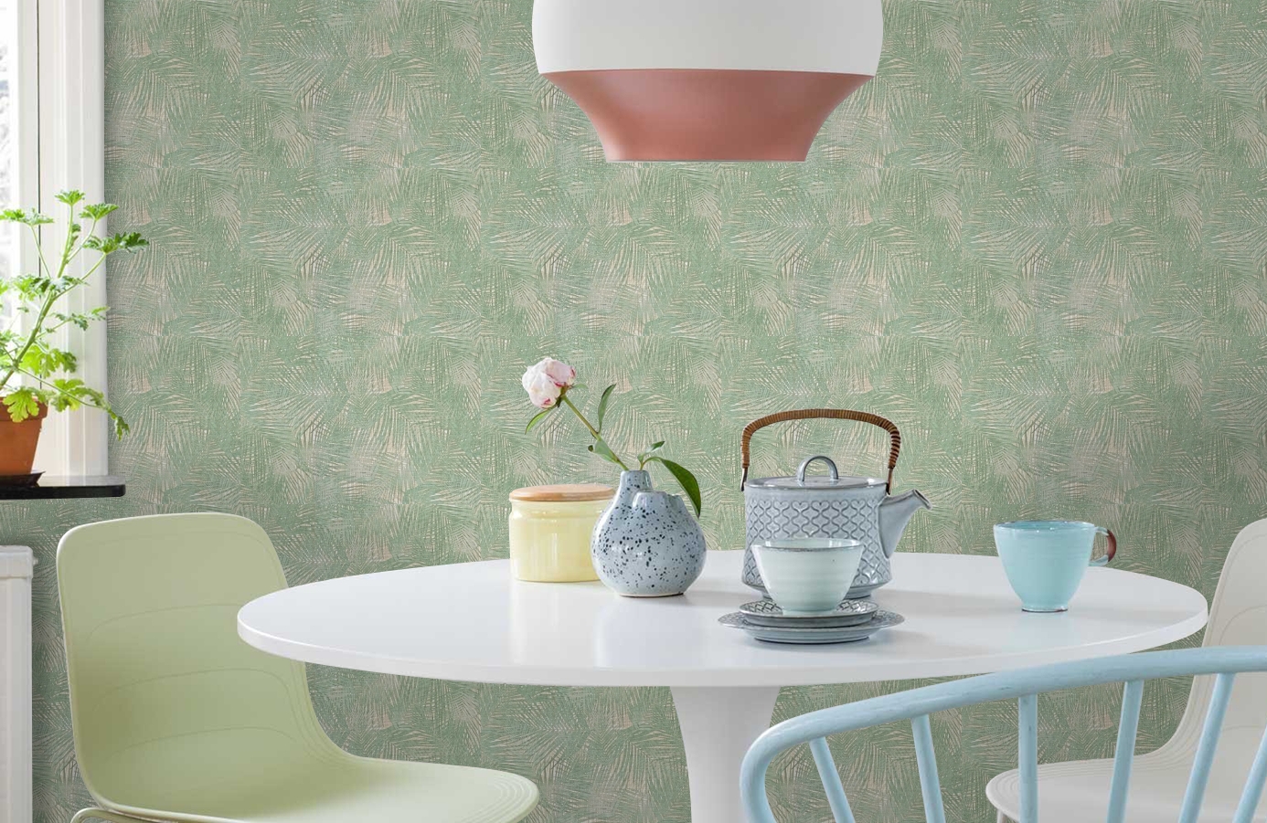 Обои Z44855 фото в интерьере кухни