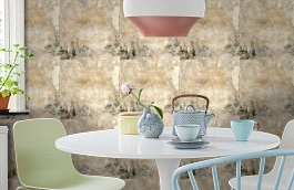 Обои 12 фото в интерьере кухни превью