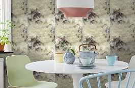 Обои 13 фото в интерьере кухни превью