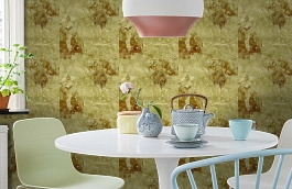 Обои 15 фото в интерьере кухни превью